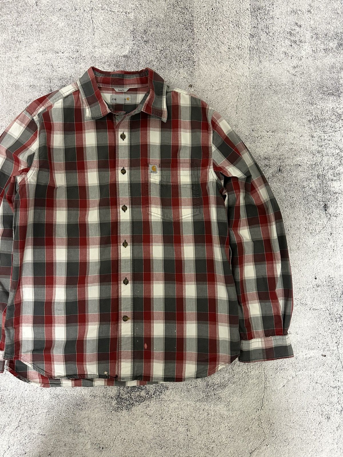 Carhartt Carhartt Essential Plaid Open Collar Long Sleeve Shirt Logo Size US L / EU 52-54 / 3 - 4 Thumbnail