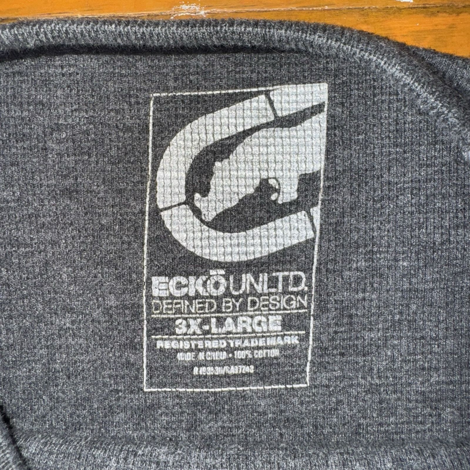 Ecko Unltd. Ecko Unltd Y2K Vintage Big Logo Thermal Size 3XL Shrunk Size US XXL / EU 58 / 5 - 6 Thumbnail