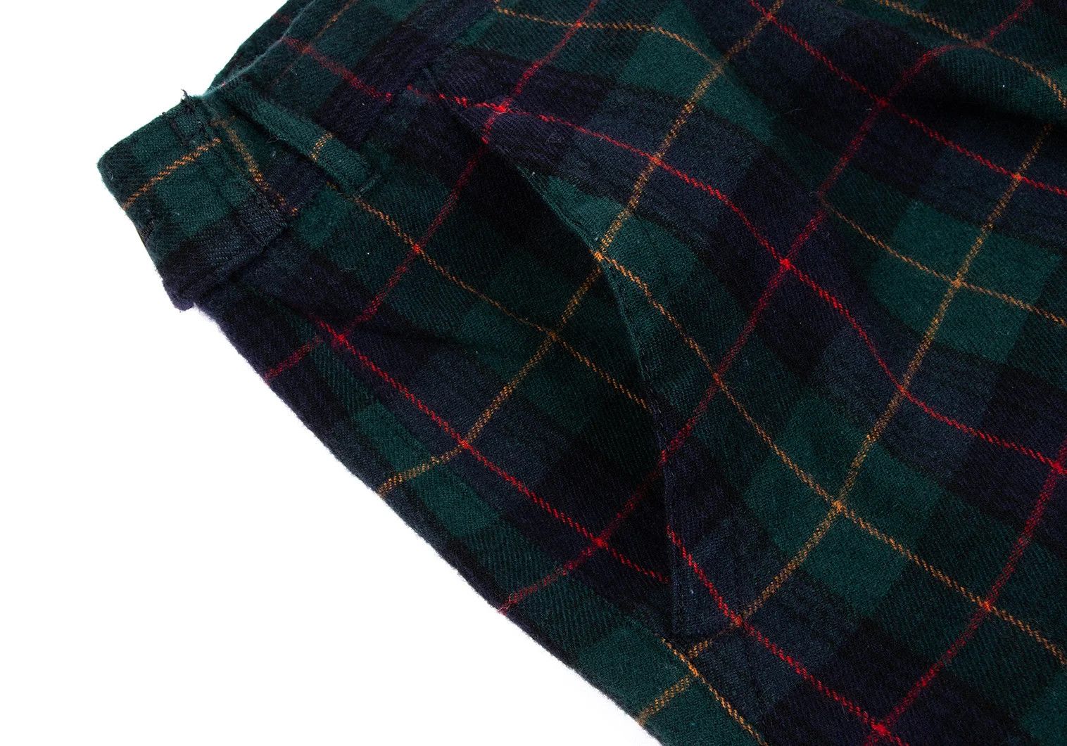 Comme des Garcons Homme Plus Tartan Check Wool Nylon Pants in Deep Blue Green XS Size US 30 / EU 46 - 6 Thumbnail