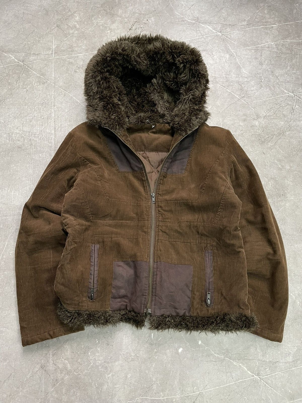 If Six Was Nine If six was nine corduroy jacket faux fur opium Y2K cozy Size US M / EU 48-50 / 2 - 1 Thumbnail