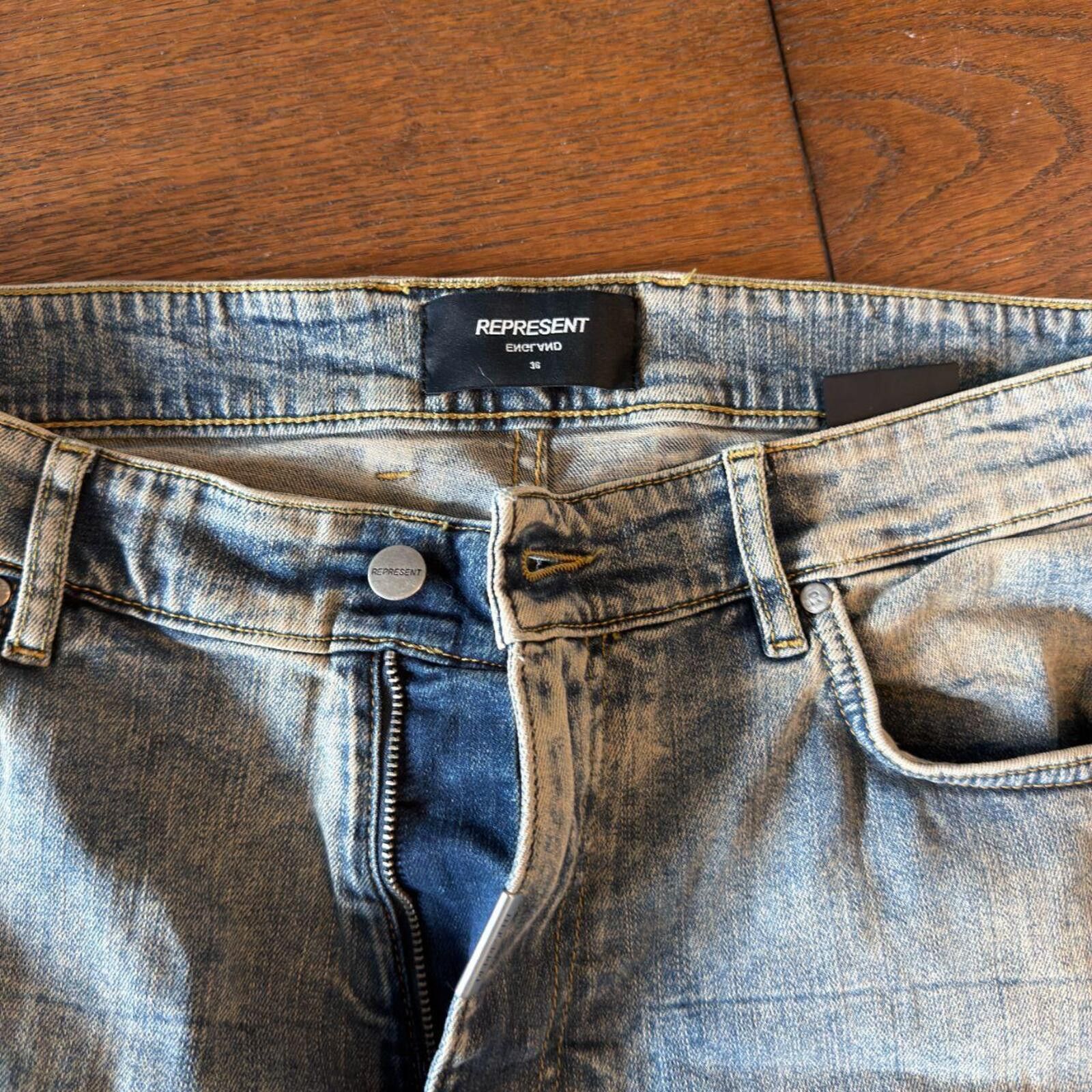 Represent Clo. Represent Clothing Jeans Light Blue Wash Size US 36 / EU 52 - 2 Thumbnail