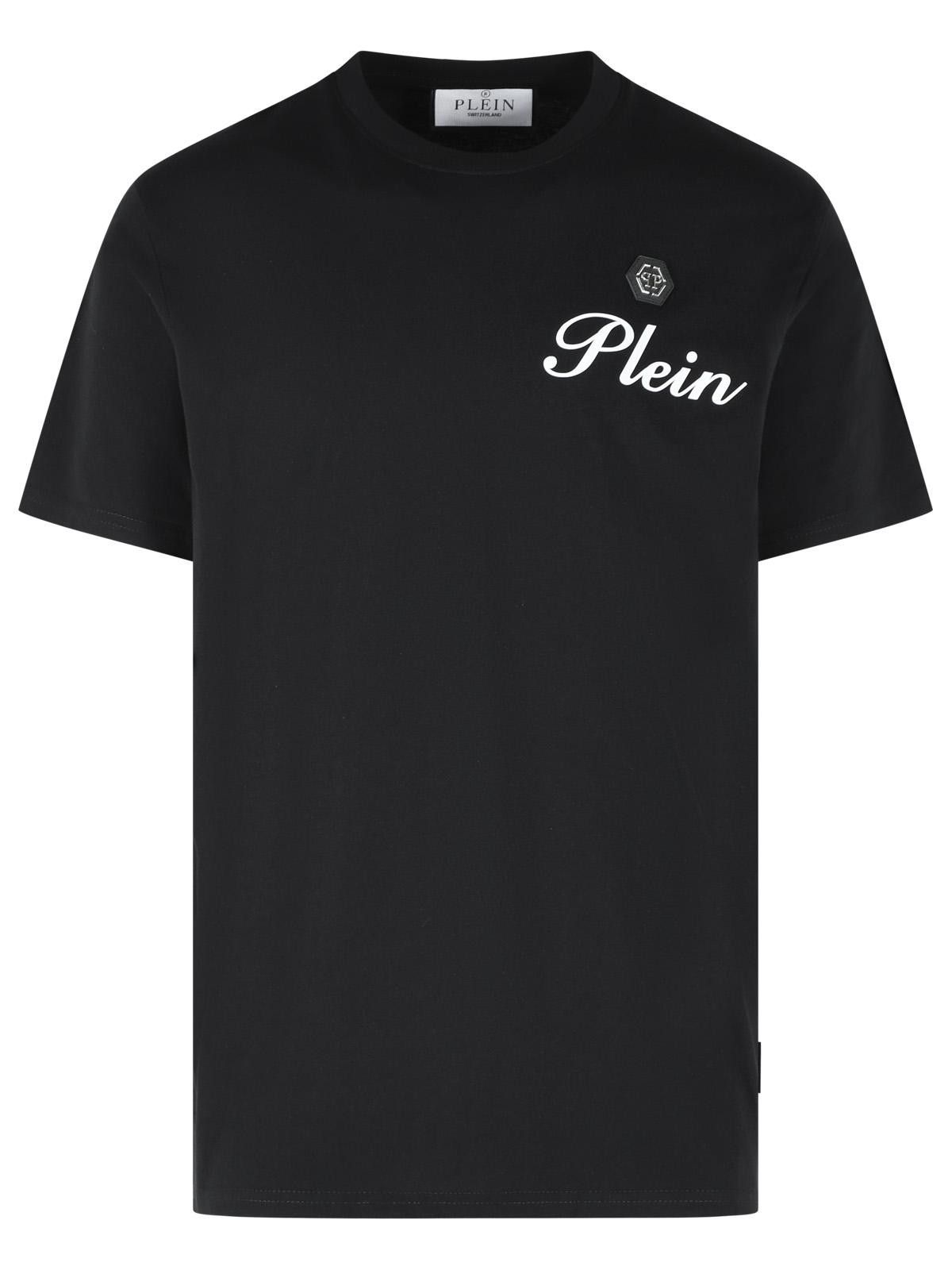 PHILIPP PLEIN Black Cotton T-Shirt