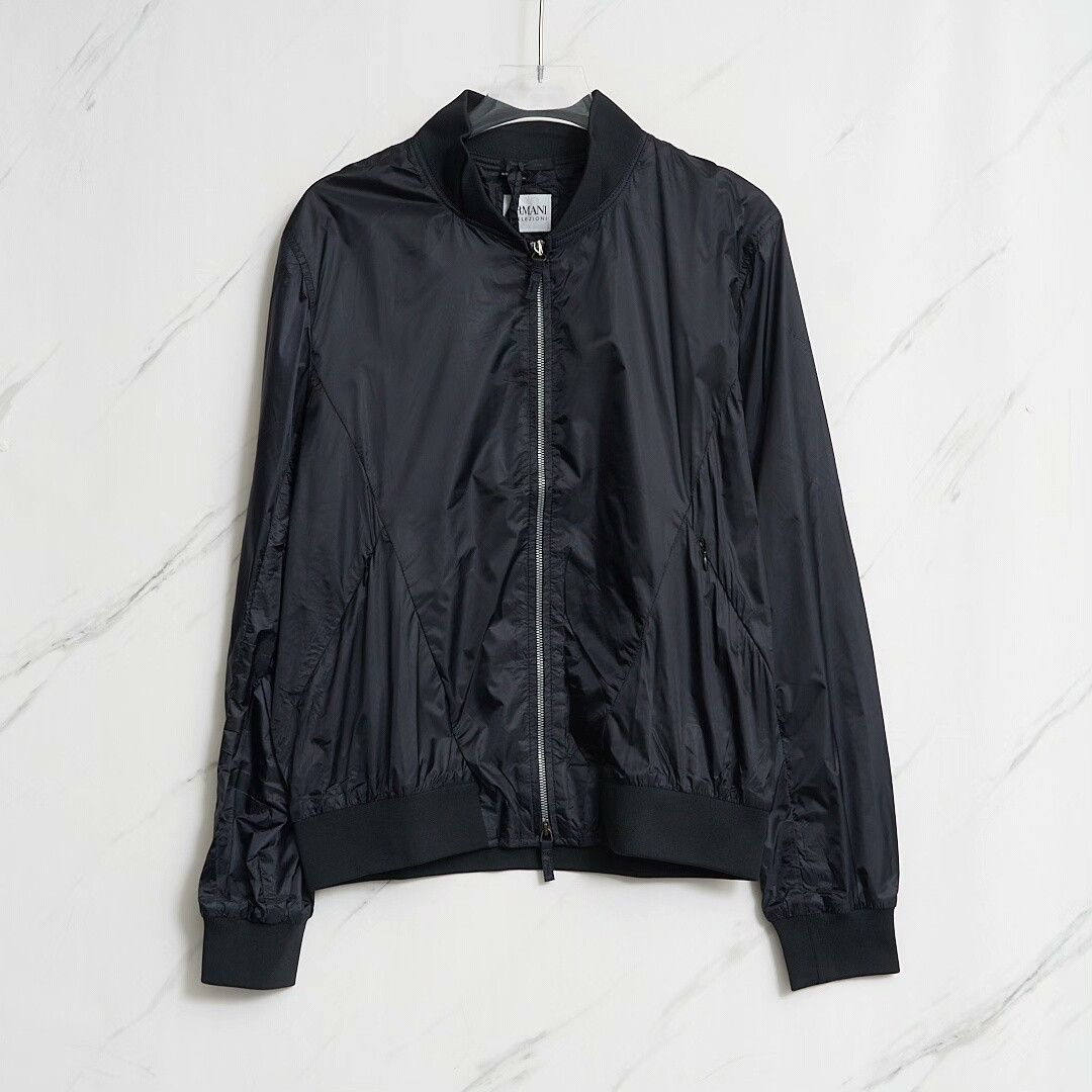 Armani Collezioni Armani Collezioni Men's Navy Windproof Jacket Size US M / EU 48-50 / 2 - 1 Thumbnail