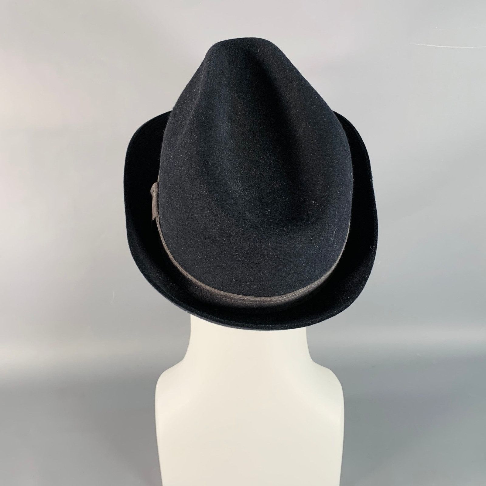 Other MARLOW Black Charcoal Wool Felt Trilby Fedora Hat Size ONE SIZE - 4 Thumbnail