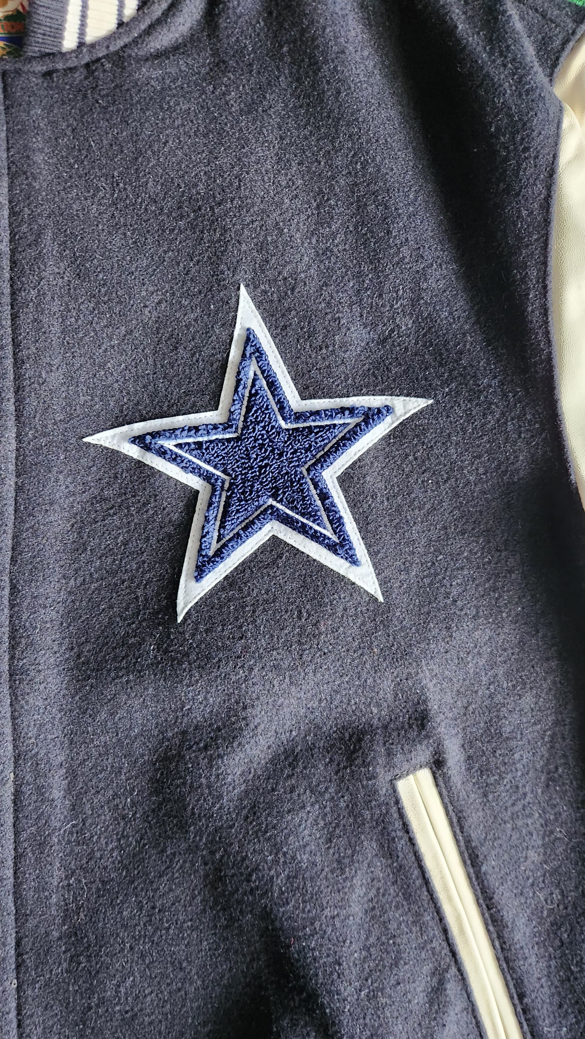 Jeff Hamilton × Vintage Dallas Cowboys Jeff Hamilton Wool & Leather Varsity Jacket Size US S / EU 44-46 / 1 - 5 Thumbnail