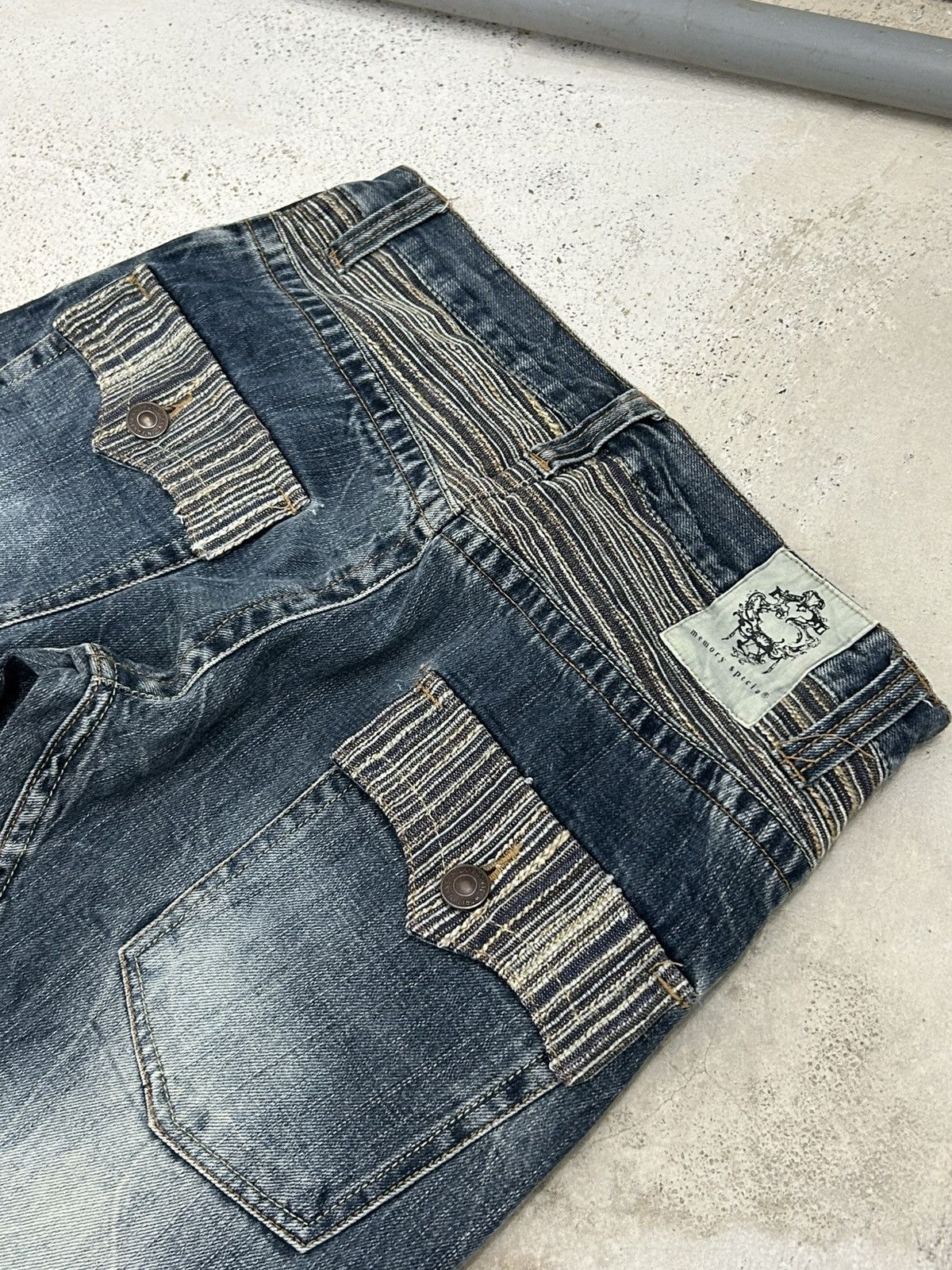 GOSTAR DE FUGA Memory Special Washed Black Clawn Marks Distressed Size US 30 / EU 46 - 19 Thumbnail
