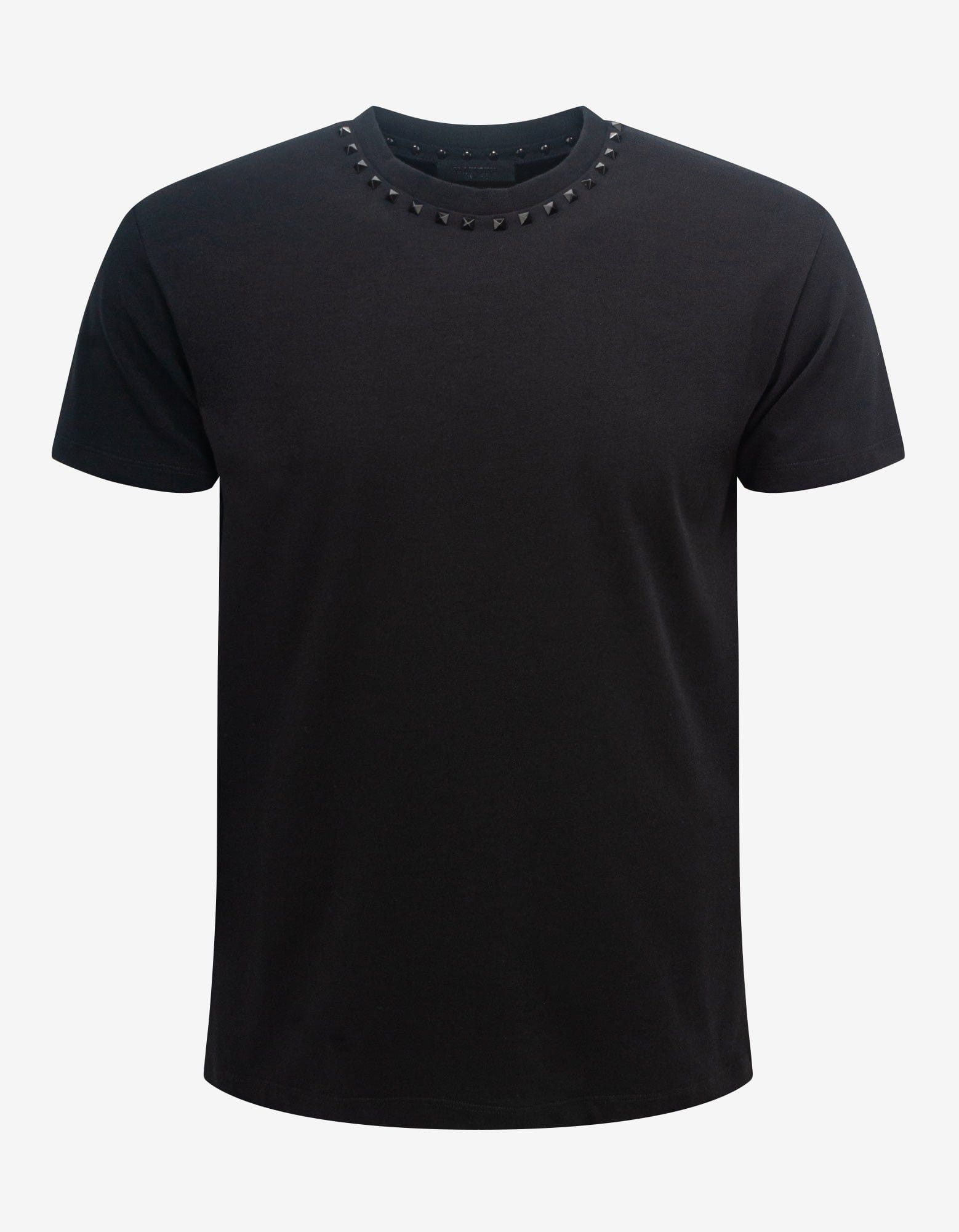 image of Valentino Black Untitled Stud T-Shirt, Men's (Size Small)