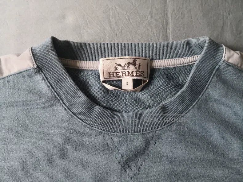 Hermes Hermes Short-sleeved t-shirt, light blue, fabric is thicke Size US S / EU 44-46 / 1 - 2 Thumbnail