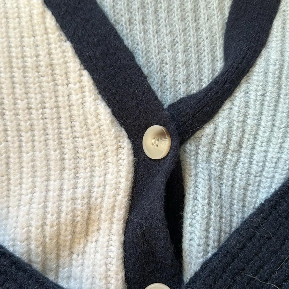 Designer FRANCESCA'S Dream Colorblock Short Cardigan Size XS / US 0-2 / IT 36-38 - 5 Thumbnail