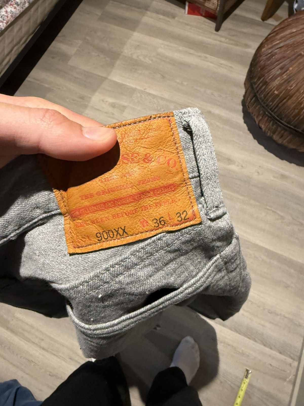 Warehouse Wearhouse Grey Self edge denim Size US 32 / EU 48 - 3 Thumbnail