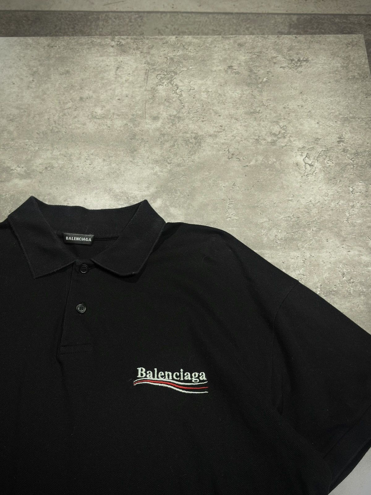 Balenciaga balenciaga political campaign polo Size US L / EU 52-54 / 3 - 3 Thumbnail