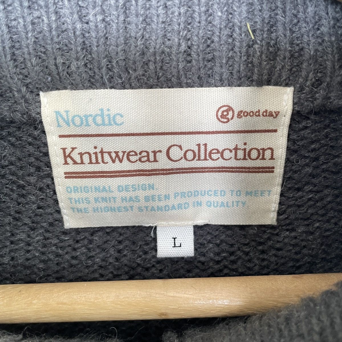 Homespun Knitwear × Japanese Brand Vintage Japanese HalfZip Knitwear Sweater Jumper Size US L / EU 52-54 / 3 - 6 Thumbnail