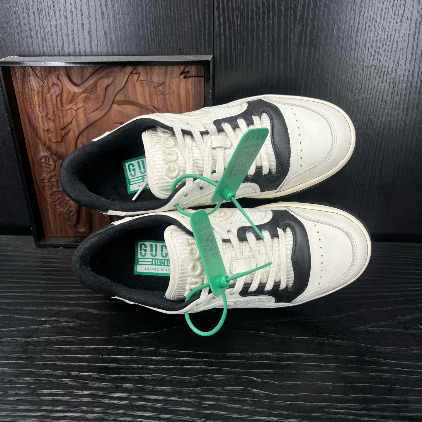 Gucci Gucci Mac80 Black/White Distressed 37.5 Mint Size US 6.5 / IT 36.5 - 5 Thumbnail