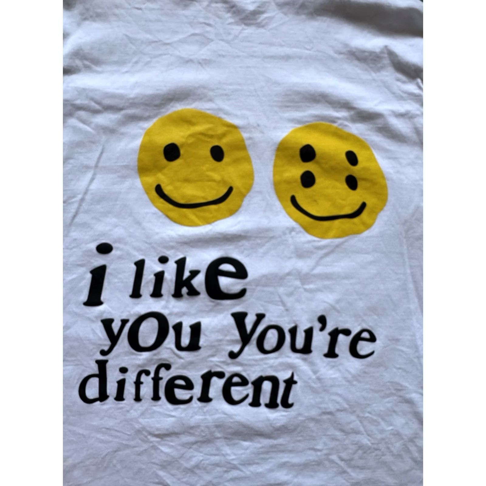 Vintage VINTAGE Long Sleeve Shirt XL White I LIKE YOU'RE DIFFERENT Mens 90s Street Wear Size US XL / EU 56 / 4 - 6 Thumbnail