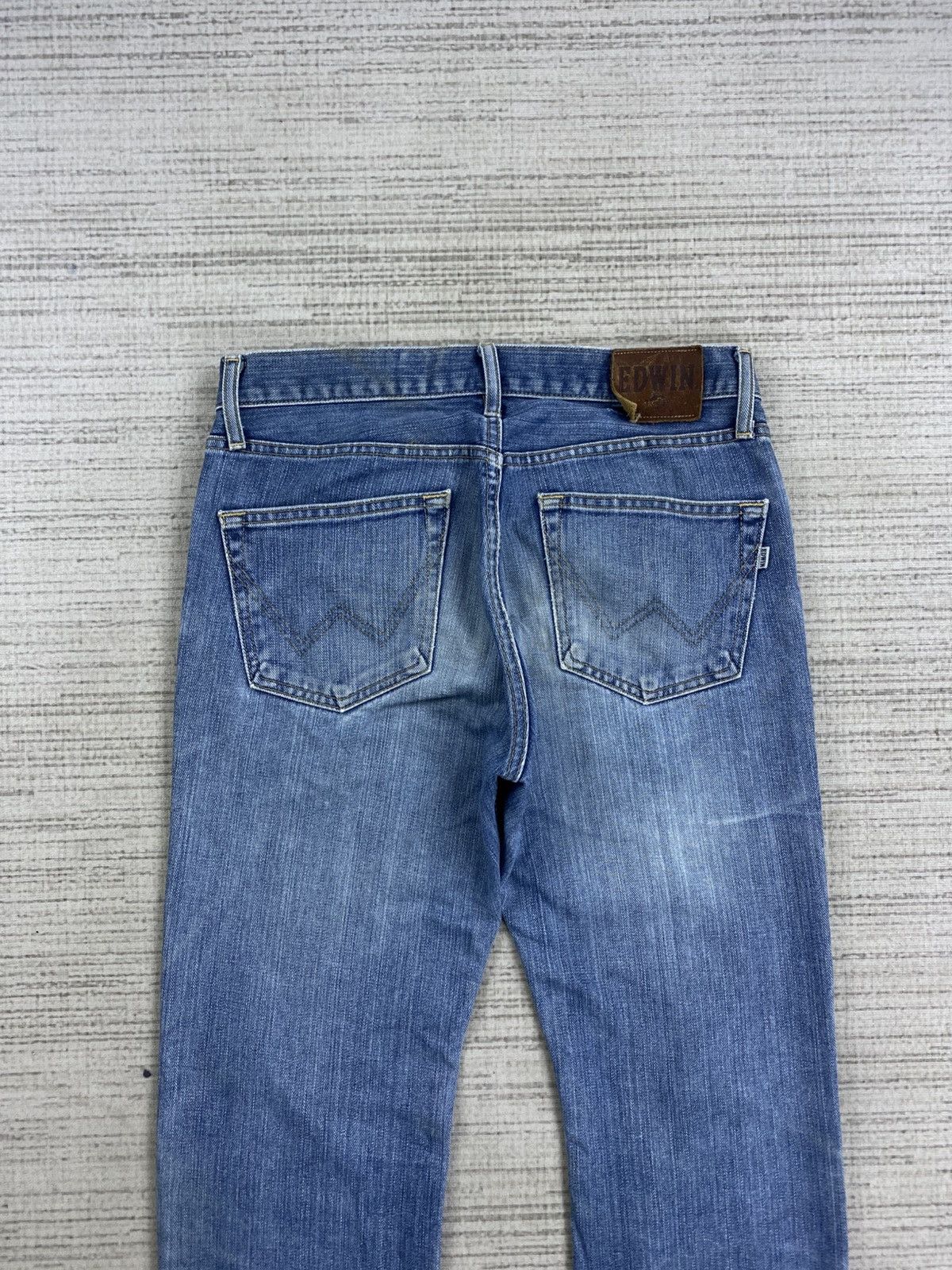 Edwin × Vintage Vintage Edwin 402 Japan Distressed Blue Denim Pants Size US 32 / EU 48 - 8 Thumbnail