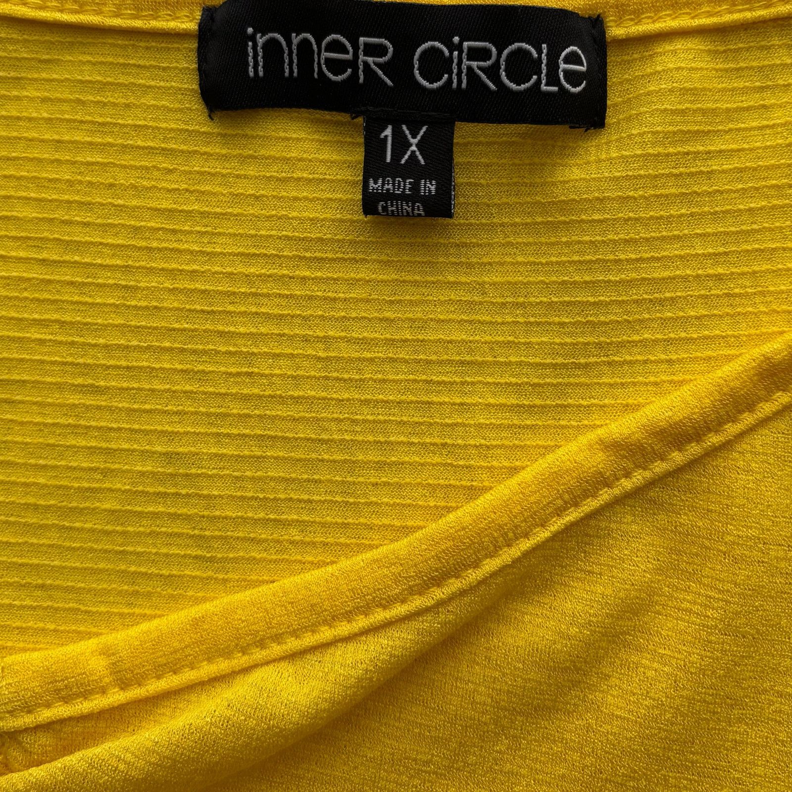 Other Inner Circle Yellow Asymmetrical Blouse 1X Cutout Top Size XL / US 12-14 / IT 48-50 - 7 Thumbnail