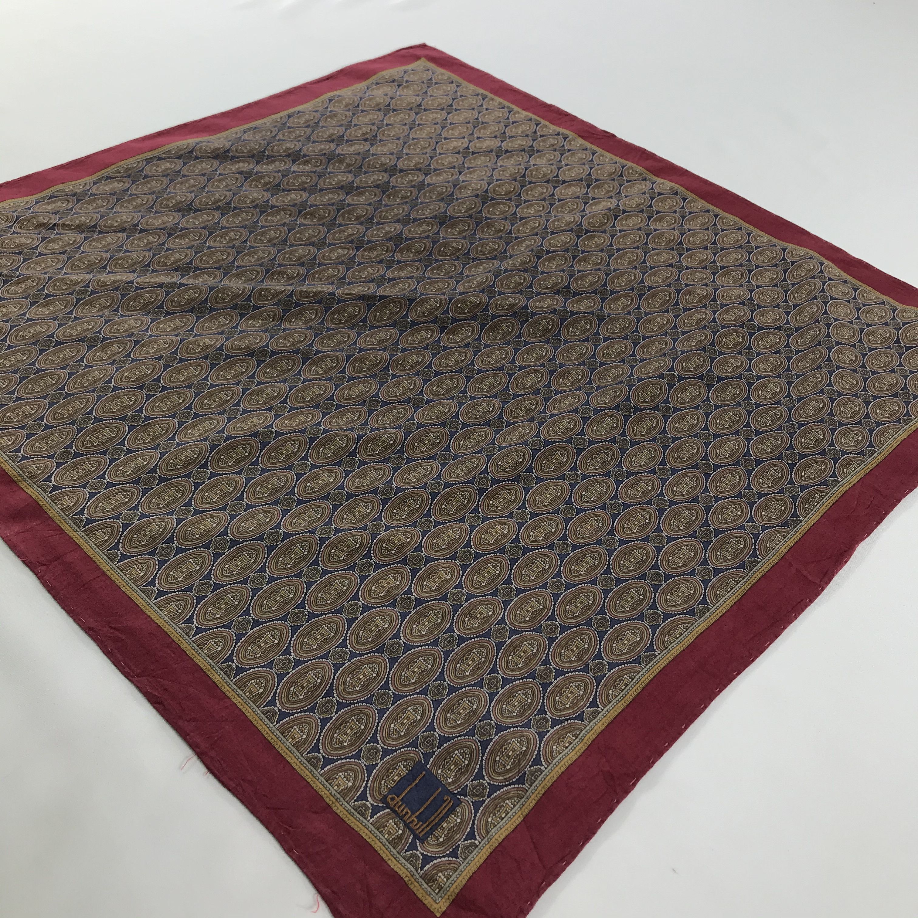 Alfred Dunhill × Vintage Dunhill Bandana / Handkerchief / Neckerchief - S1342 Size ONE SIZE - 2 Thumbnail