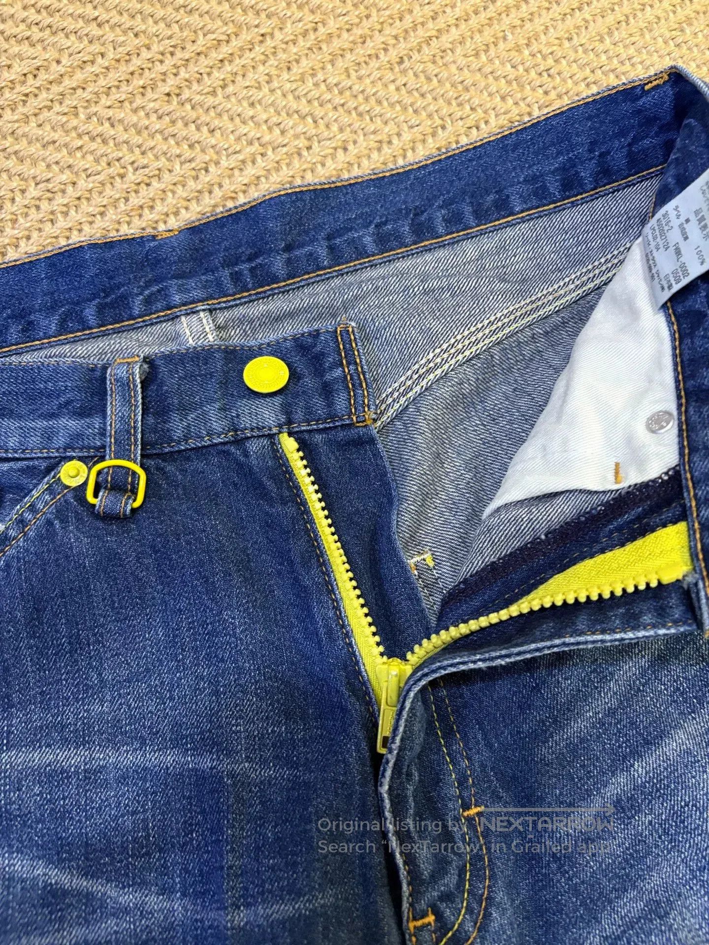 levis fenom workwear denim pants in blue.