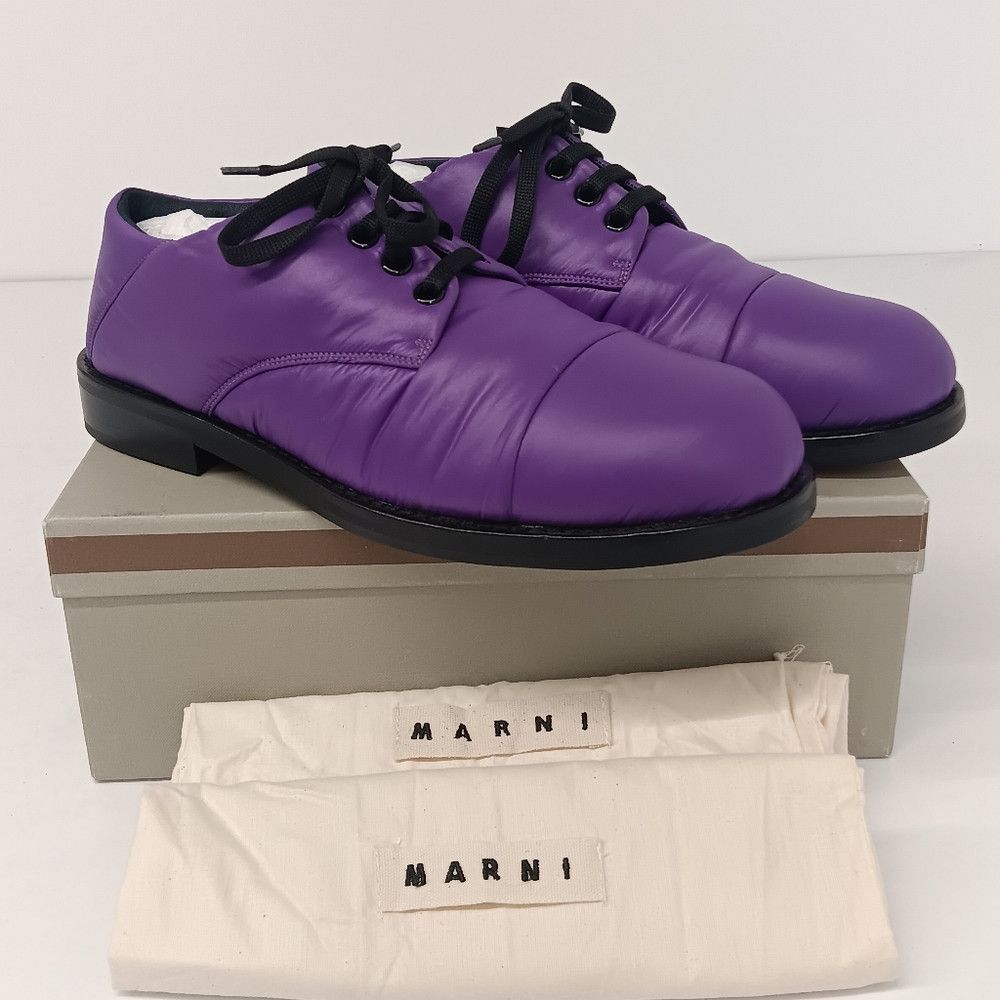 Marni Marni Men's Purple Padded Nylon Oxford Shoes - EU44/US11 Size US 11 / EU 44 - 1 Thumbnail