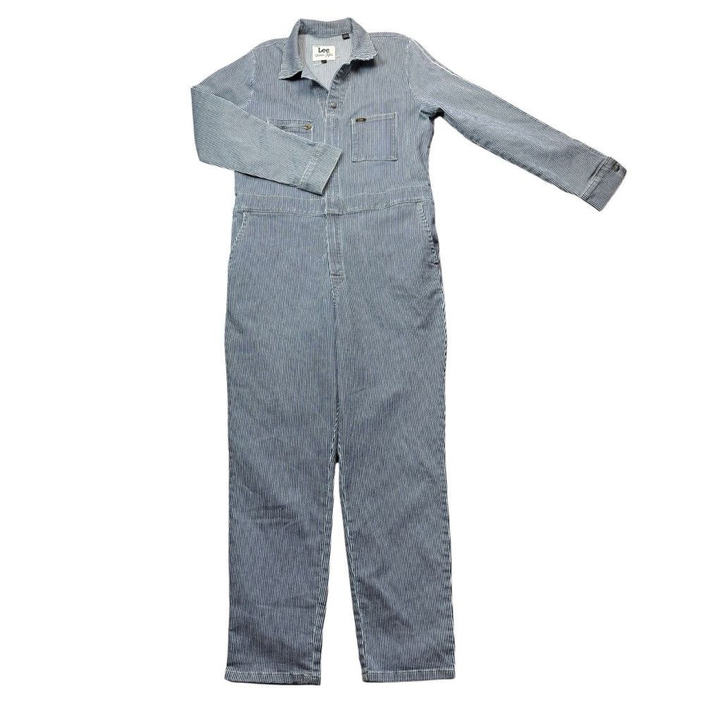 Lee New Lee Striped Cotton Unionalls Romper Size L Size 36" / US 14 / IT 50 - 3 Thumbnail