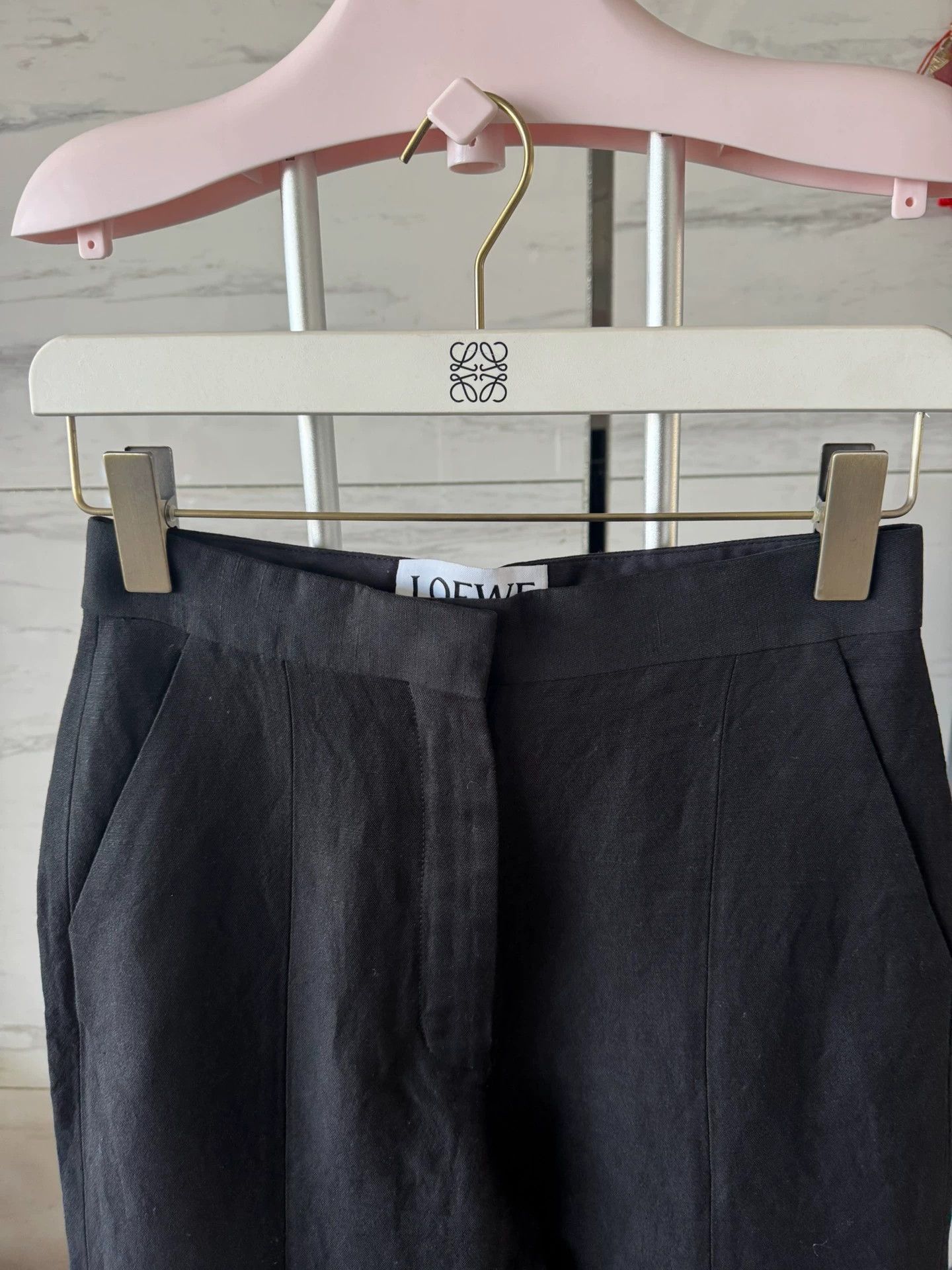 Loewe LOEWE ss21 women's high-waisted wide-leg pants 36 Size 25" / US 0 / IT 36 - 5 Thumbnail