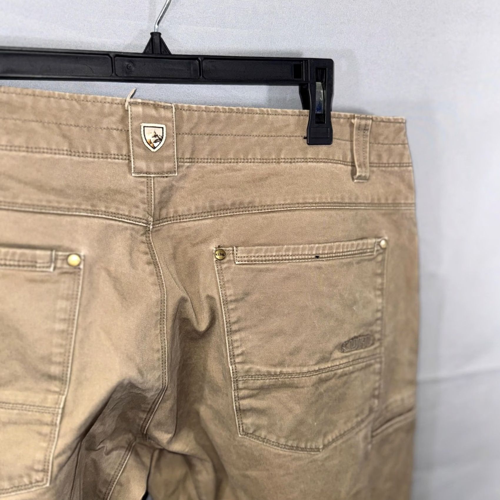 Vintage KÜHL Pants Mens 38x30 Khaki Tan Outdoor Hiking Legendary Pants Zip Fly Articulated Mens Pants Parkas? Size US 38 / EU 54 - 3 Thumbnail
