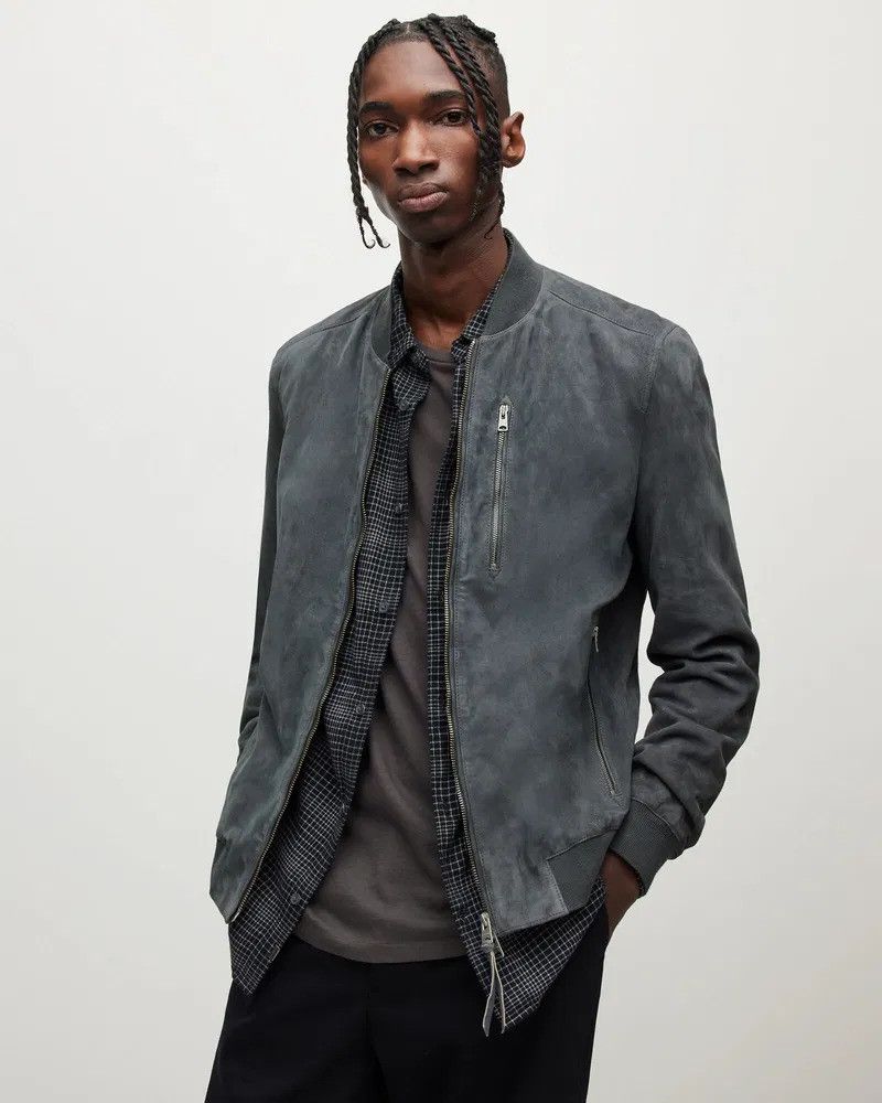Allsaints AllSaints Kemble Suede Bomber Jacket Size US S / EU 44-46 / 1 - 6 Thumbnail