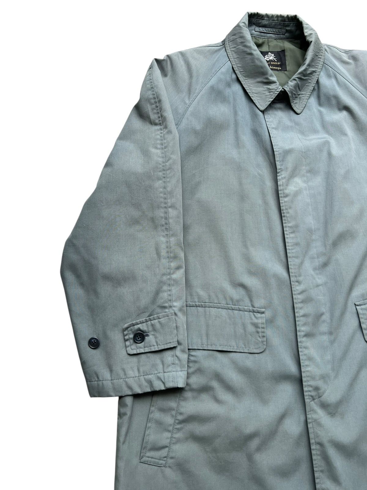 Japanese Brand Takashiyama Blue Trench Coat Size US L / EU 52-54 / 3 - 7 Thumbnail