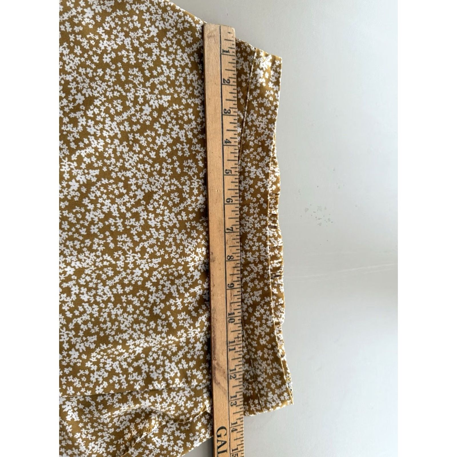 Vintage Wishlist Skirt Midi Floral Yellow White Chiffon Ruffle Elastic Waist Boho Cottagecore Womens S Size 28" / US 6 / IT 42 - 6 Thumbnail