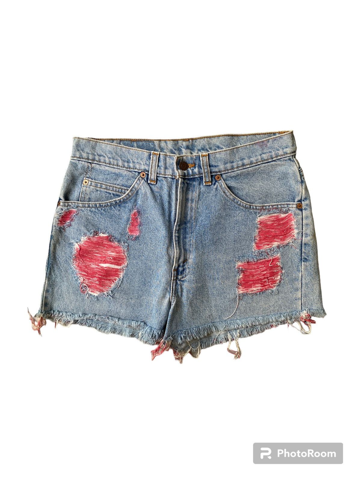 Vintage 80’s Levi’s 217 Light Wash Orange Tab Short Pant