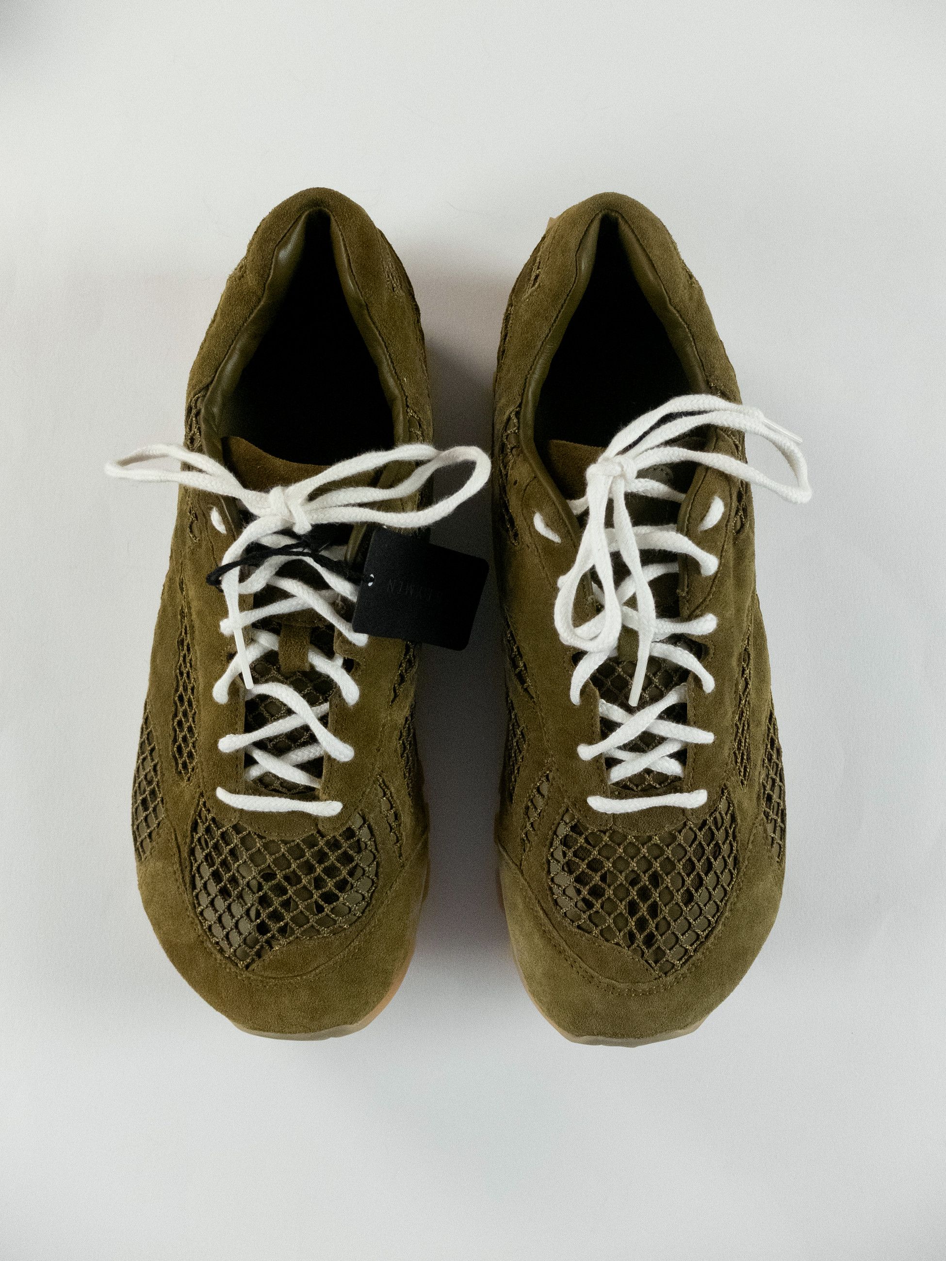 Bottega Veneta BOTTEGA VENETA Orbit green suede trimmed sneakers 12 / 45 q Size US 12 / EU 45 - 4 Thumbnail
