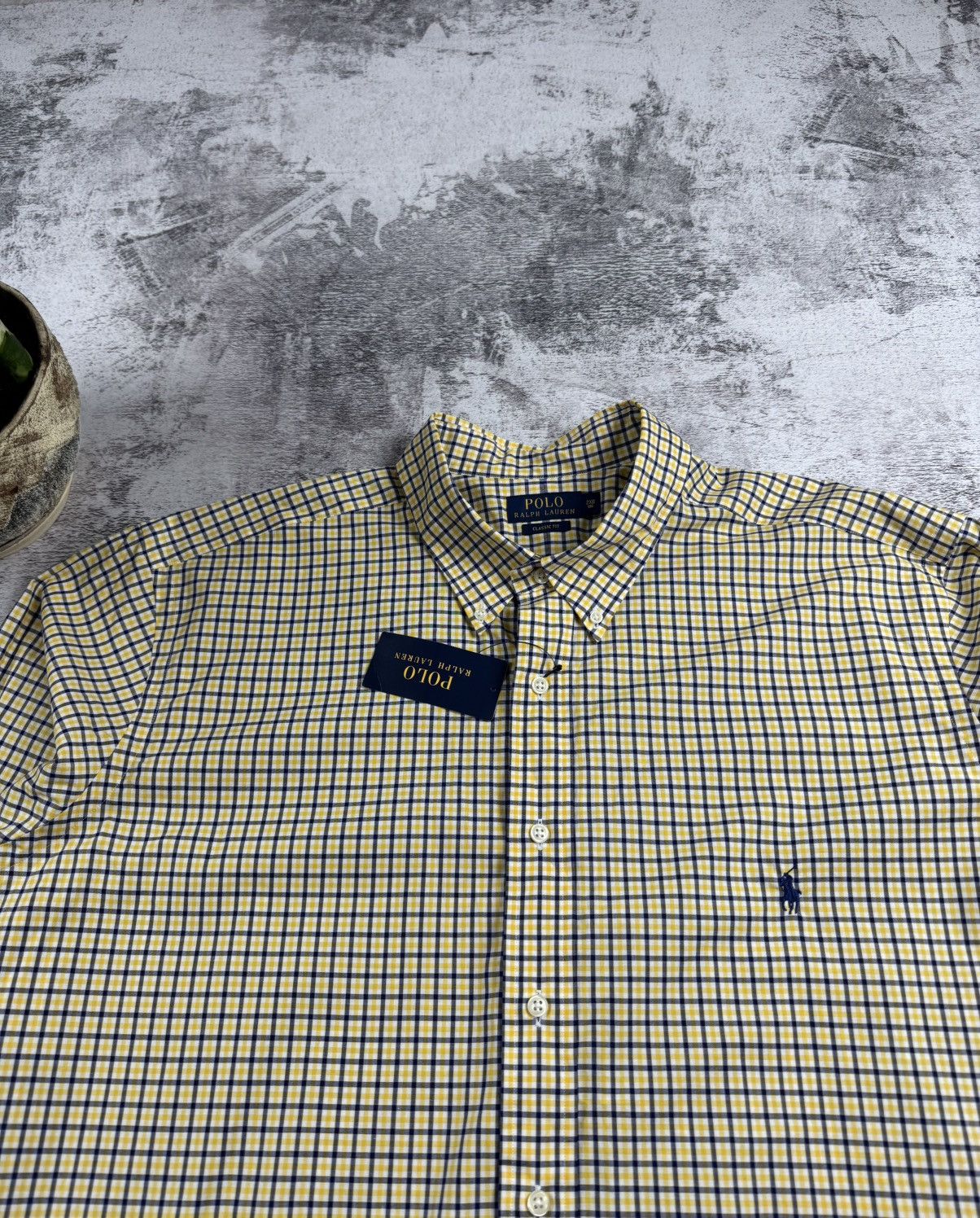 Polo Ralph Lauren NEW Polo Ralph Lauren Classic Fit Checked 2XL Suit Yellow Long Sleeve Shirt Size US XXL / EU 58 / 5 - 6 Thumbnail