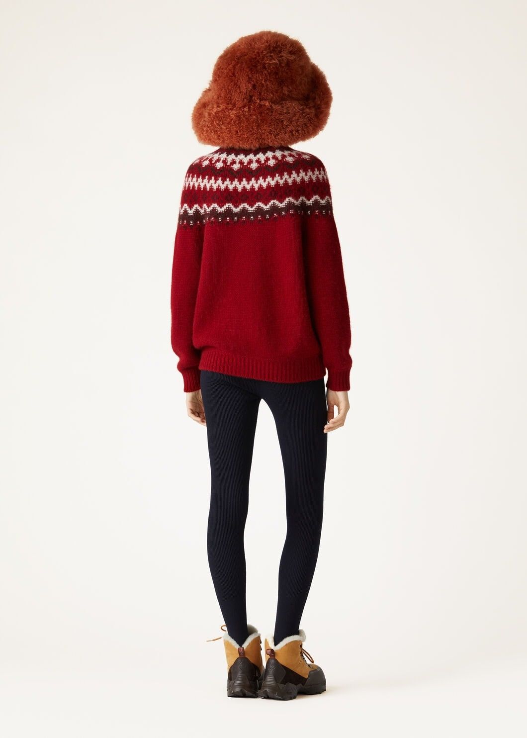 Loro Piana o1w1db10825 FAO5135 Alpe Pile Turtleneck Sweater in Red Size L / US 10 / IT 46 - 5 Thumbnail