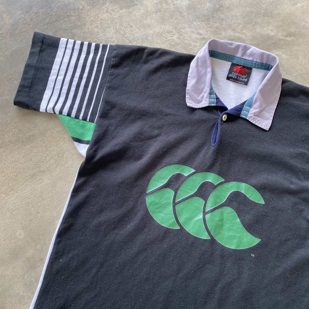 Canterbury of New Zealand CANTERBURY Uglies Big Logo Multicolor Rugby Polo Size US L / EU 52-54 / 3 - 3 Thumbnail