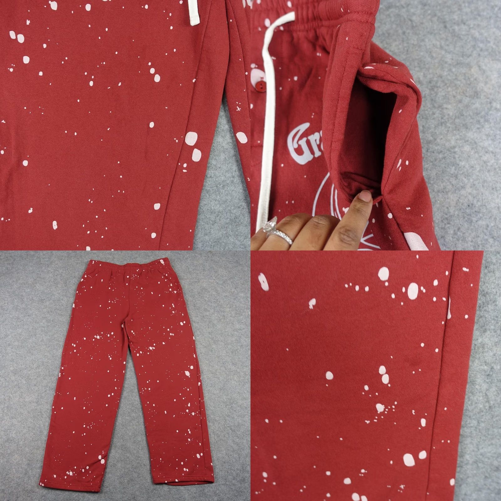 Mad Engine Grateful Dead Pants Mens Medium Red Mad Engine Fleece Sweatpants Lounge Graphic Size US 31 - 8 Thumbnail