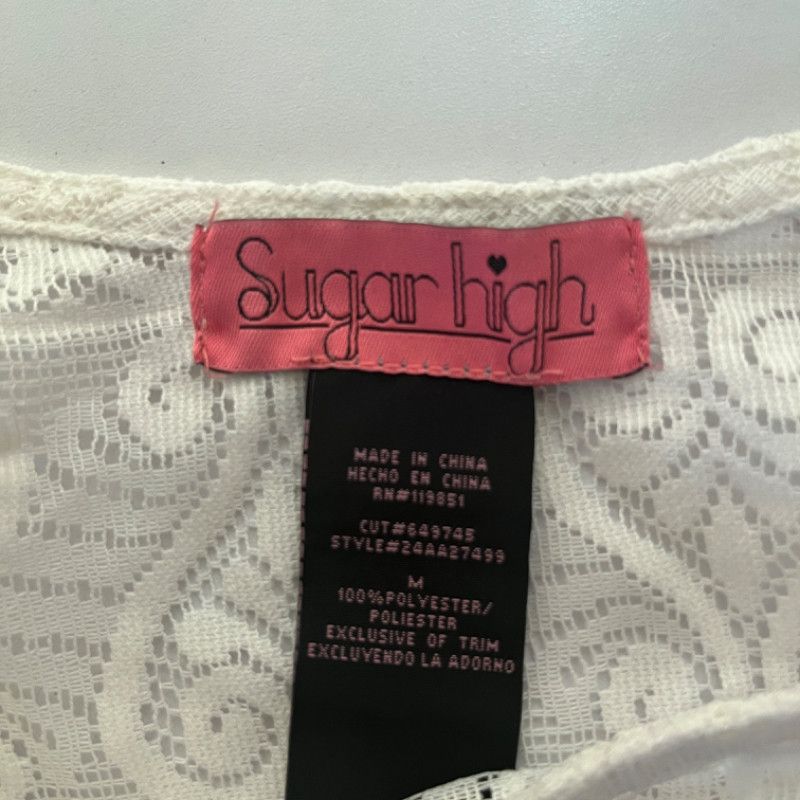 Other Sugar High White Lace Blouse M Size M / US 6-8 / IT 42-44 - 7 Thumbnail