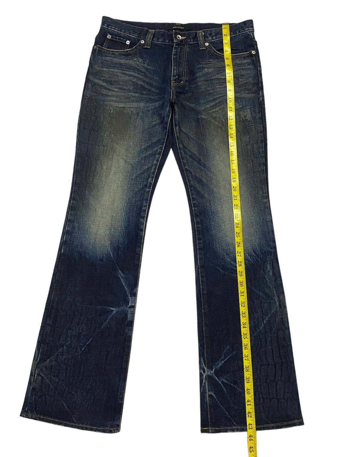 semanticdesign Semantic Design Flared Snakeskin Denim Pants Size US 34 / EU 50 - 6 Thumbnail