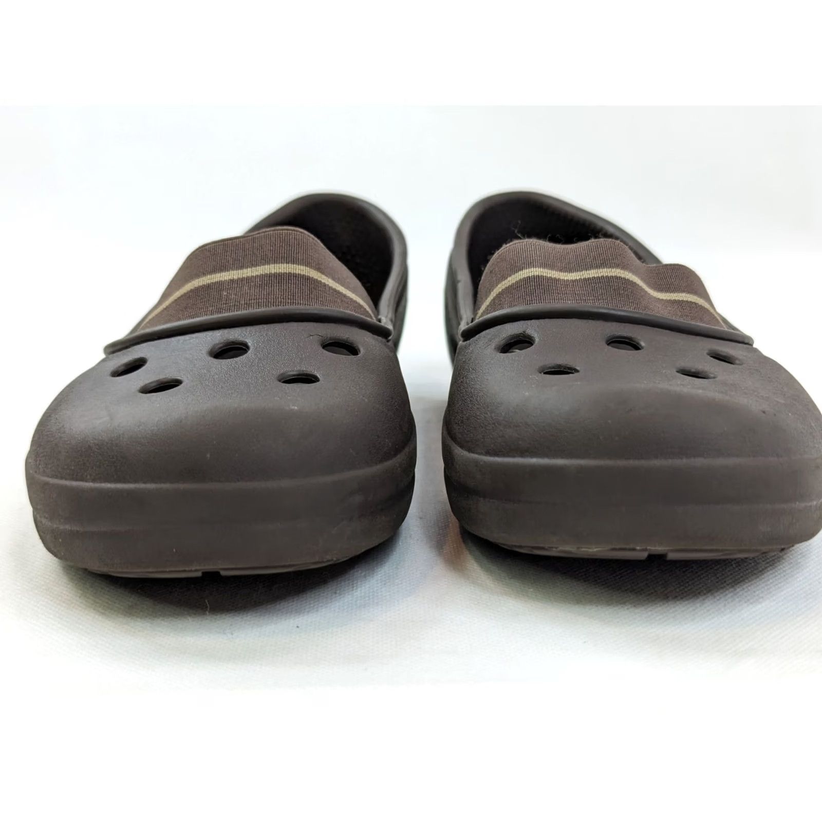 Crocs Crocs Juneau Brown Elastic Vamp Flats Women 10 Slip On Comfort Closed Toe Casual Shoes Womens Shoes Slips-On Brown Crocs Juneau Size US 10 / IT 40 - 2 Thumbnail