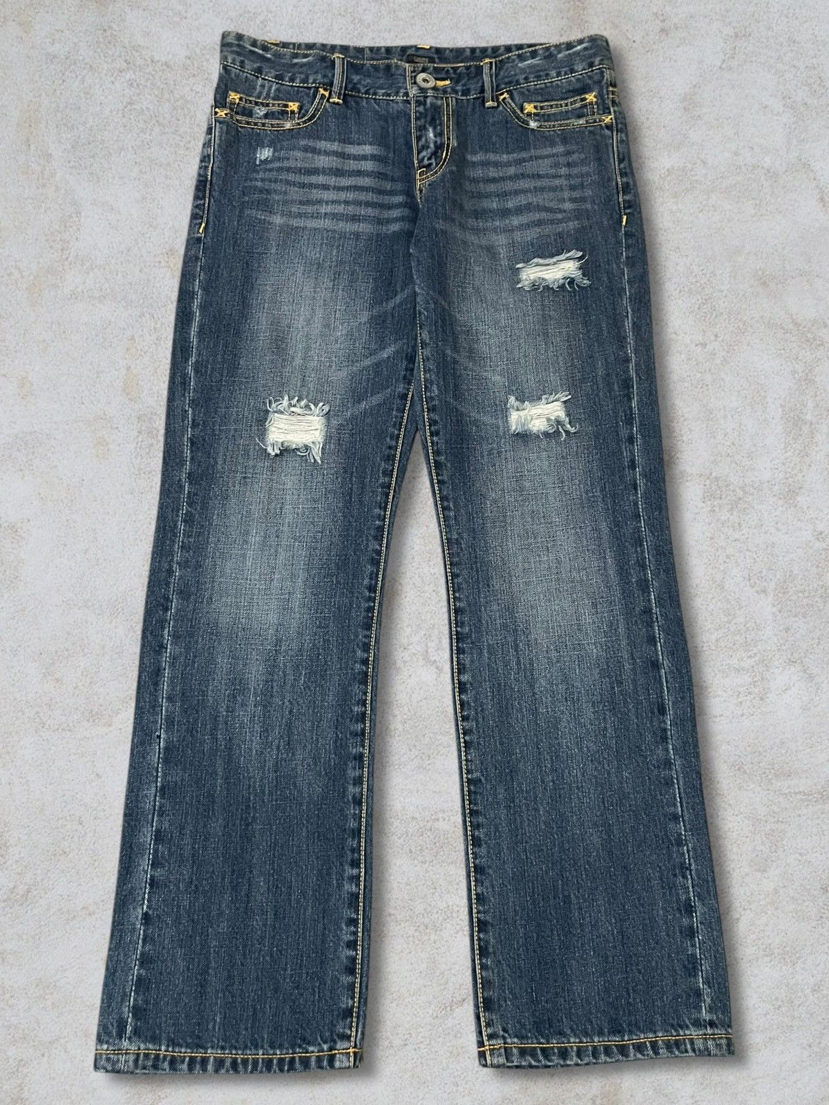 Japanese Brand Japanese GMN Quarter Gemini Stars Sprinkle Punk Jeans Size 30" / US 8 / IT 44 - 1 Thumbnail