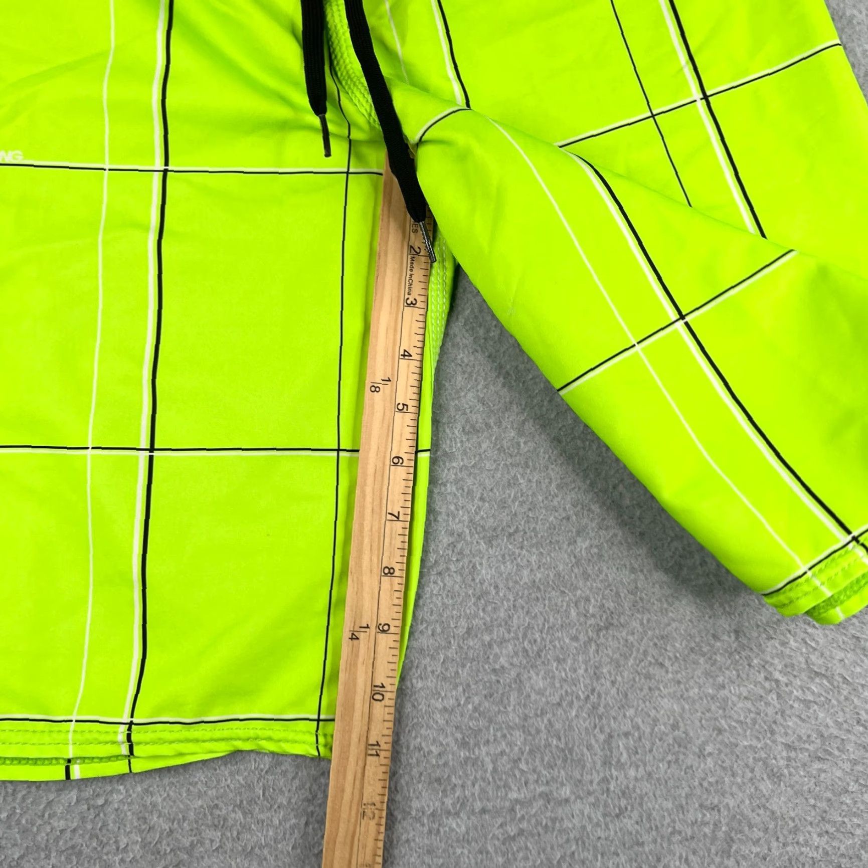 Billabong Billabong Mens Board Shorts 31 Neon Green Check Swim Trunks Bathing Suit Green Mens Board Shorts 31 Beach Surfing Size US 31 - 3 Thumbnail