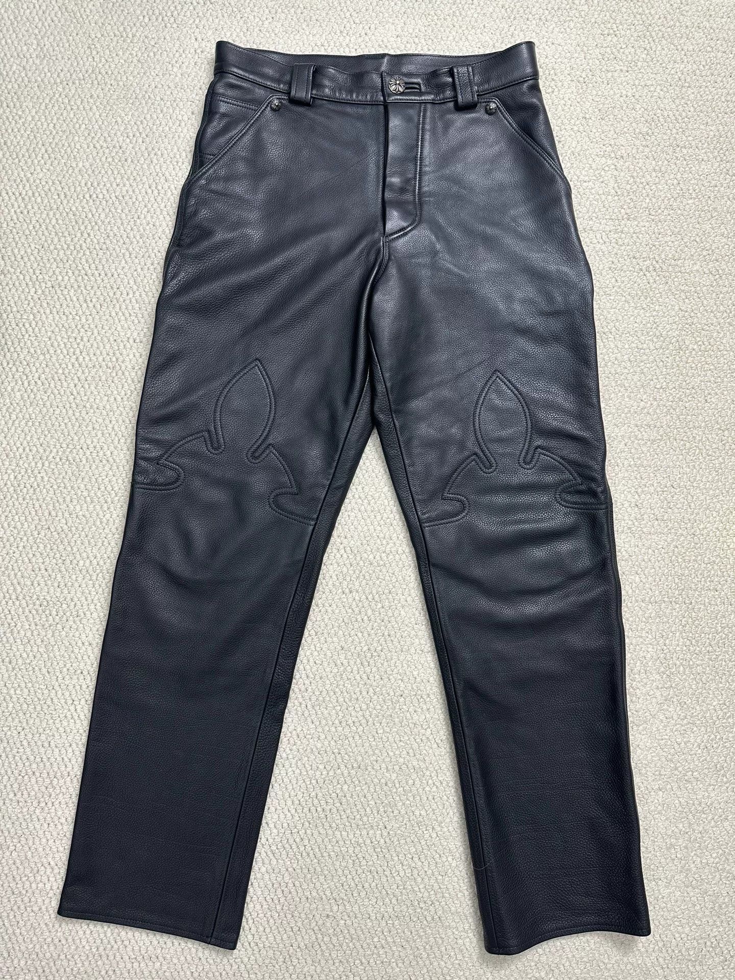 Chrome Hearts Chrome Hearts Flerkne Carpenter Leather Pants Size US 30 / EU 46 - 1 Thumbnail