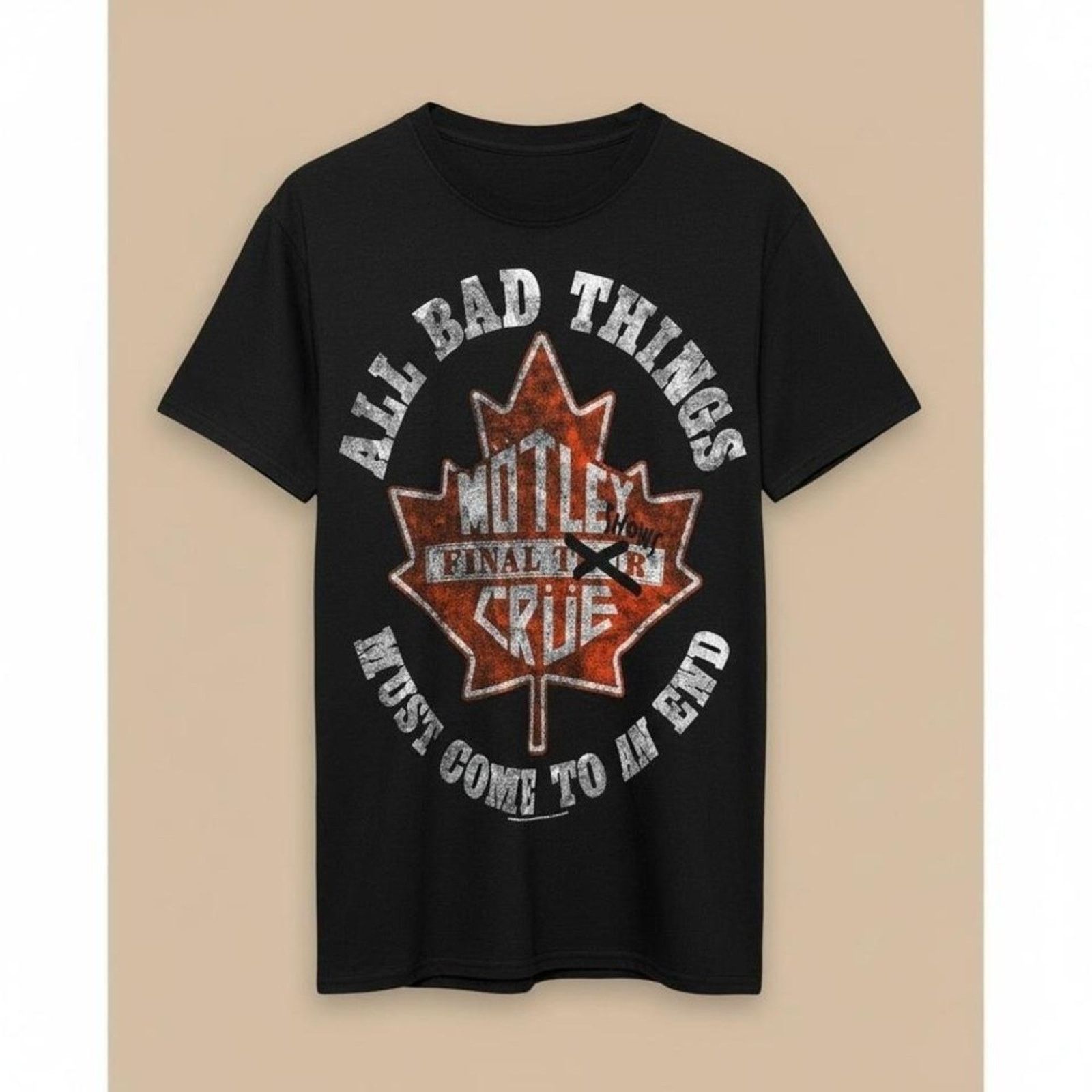 Gildan Motley Crue Final Tour 2015 Canada Tee Size S NWOT Size US S / EU 44-46 / 1 - 1 Thumbnail