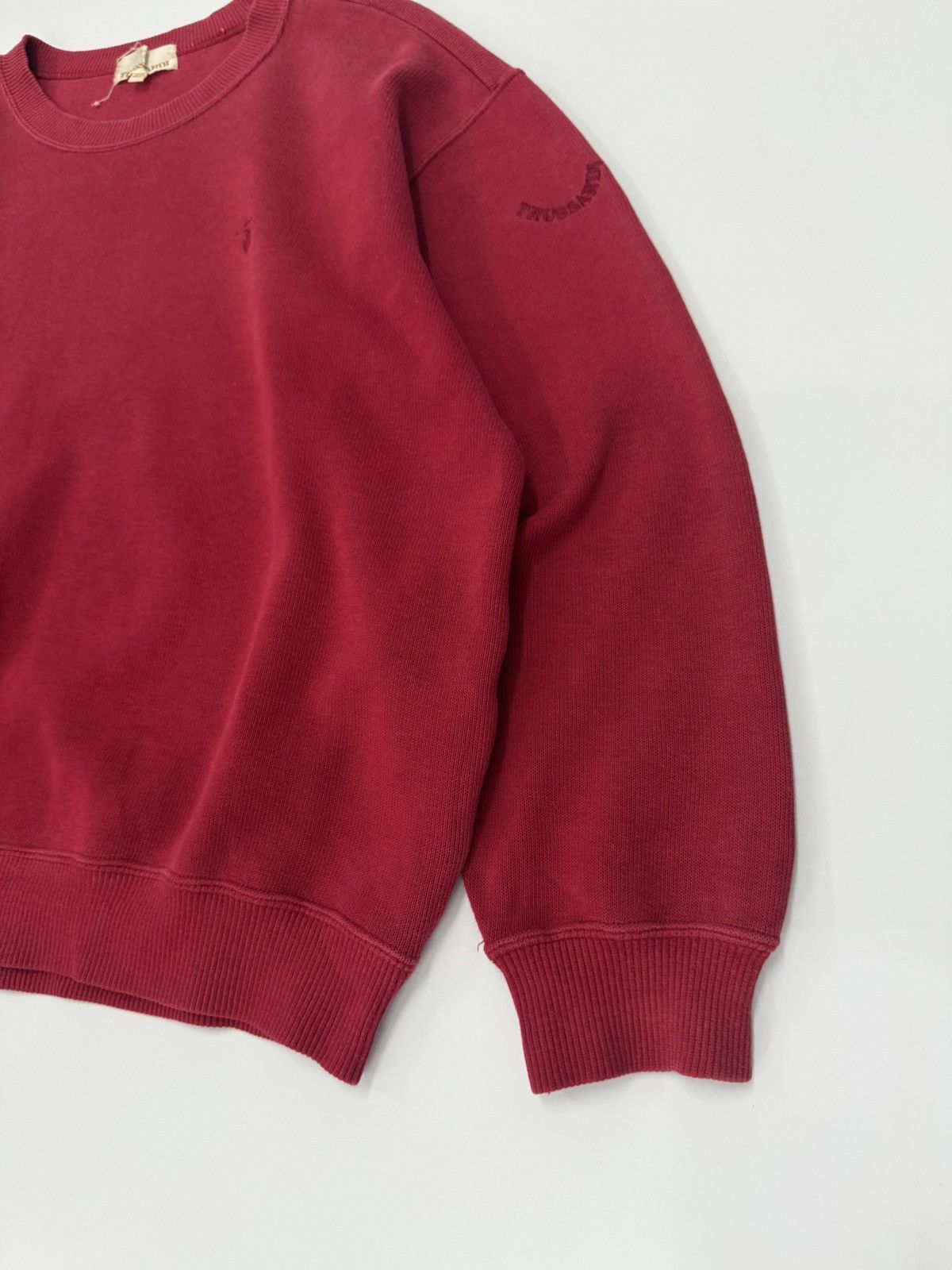 Trussardi 🔥 Vintage 90's Trussardi Heavy Cotton Sweatshirt - 42 Size US S / EU 44-46 / 1 - 2 Thumbnail