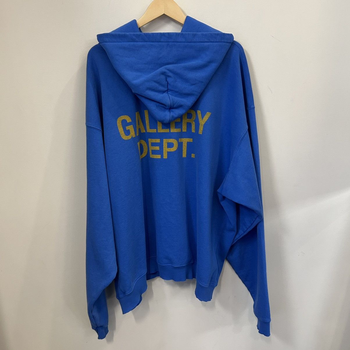 Gallery Dept. Gallery Dept Oversized Logo Print Cotton Jersey Hoodie Blue Size US XXL / EU 58 / 5 - 2 Thumbnail