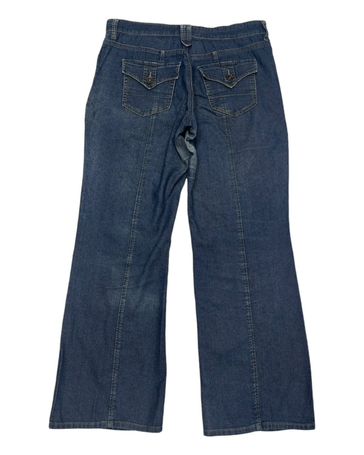 Japanese Brand VINTAGE JAPANESE UNBRAND BAGGY FLARED JEANS Size US 32 / EU 48 - 8 Thumbnail