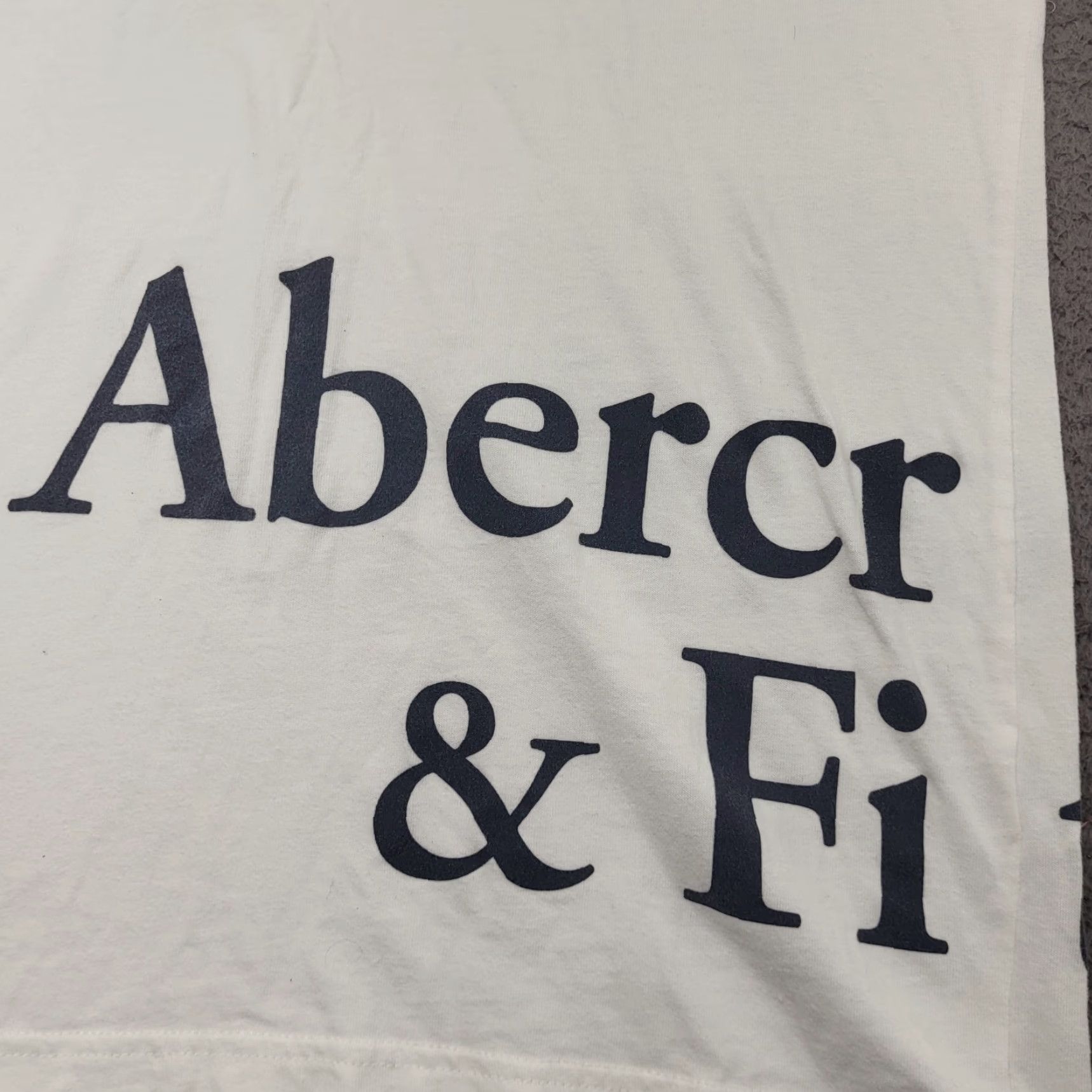 Abercrombie & Fitch VINTAGE Abercrombie & Fitch Shirt Unisex Adults Small Regular T-Shirt Long Sleeve Blue White Preppy Logo Size US S / EU 44-46 / 1 - 6 Thumbnail