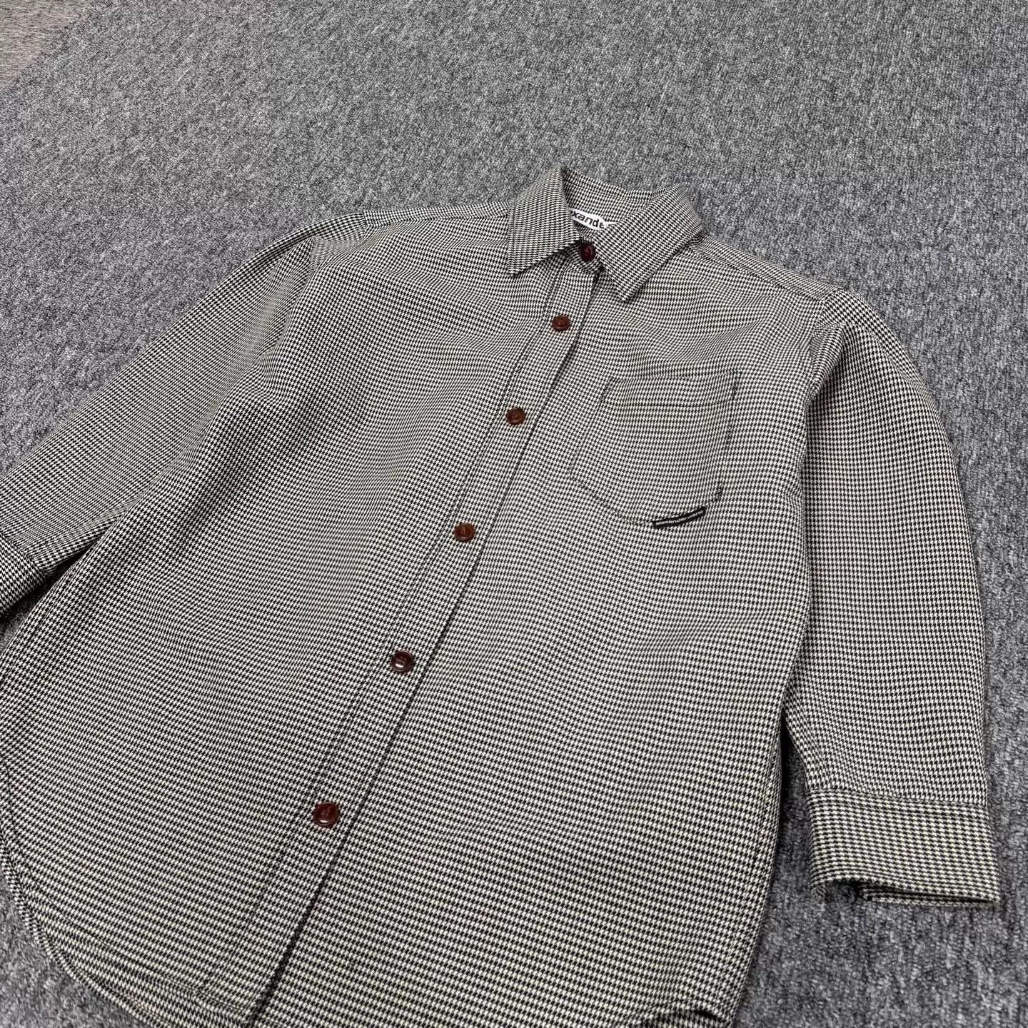 Alexander Wang Checkered Long Sleeve Button-Up Shirt Size US XS / EU 42 / 0 - 4 Thumbnail