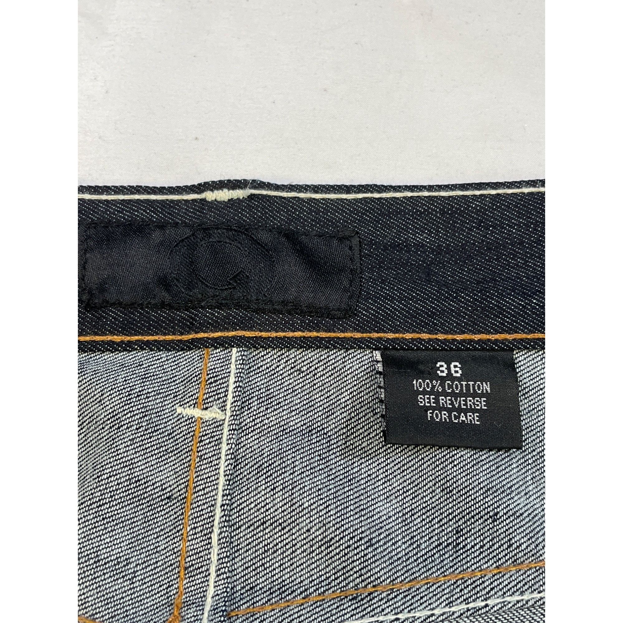 Other Q By Qruel Mens Dark Blue Straight Leg Jeans Size 38 SKU 656 Size US 38 / EU 54 - 4 Thumbnail