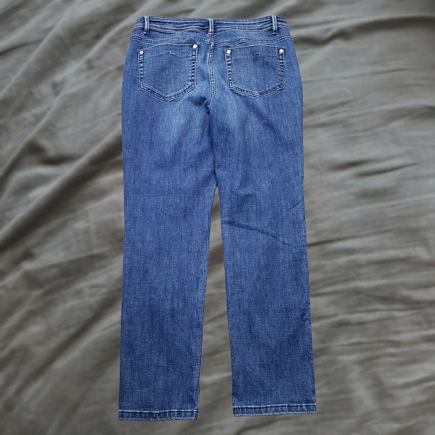J. Jill J. Jill Slim Ankle Jeans Womens 8 Blue Denim Authentic Fit Stretch Streetwear Jeans Women's 8 Blue Denim Slim Ankle Size 30" / US 8 / IT 44 - 1 Thumbnail