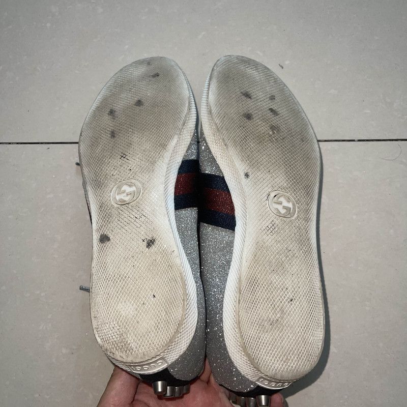 Gucci Gucci Ace Glitter Low-Top Sneakers for Men - Size US 10.5 / EU 43-44 - 4 Thumbnail